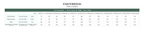 Vougemarket® A-Linie Lang Spitze Chiffon Brautkleid Hochzeitskleid Strand Brautmode mit Träger Elfenbein 38 -