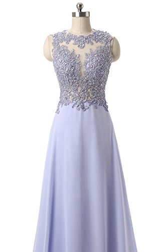 Callmelady Abendkleider Lang Spitze Elegant Ballkleider Damen Abiballkleid 2017 Cocktailkleid (Marineblau, EU44) - 5