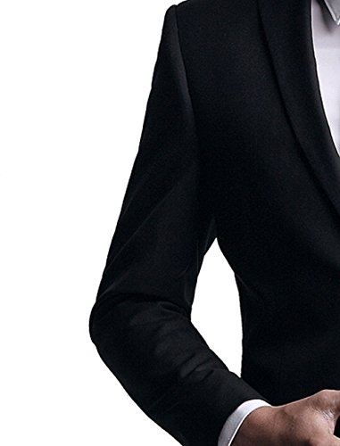 Anzug slim fit, schwarz aus Business Traveller Stoff -deutsche Konfektion (Baukasten Option möglich) - 6