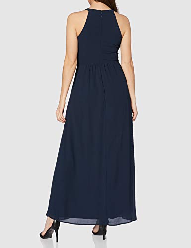 Vila Damen Vimilina Halterneck Maxi Dress - Noos Kleid, Total Eclipse, 36 EU - 4