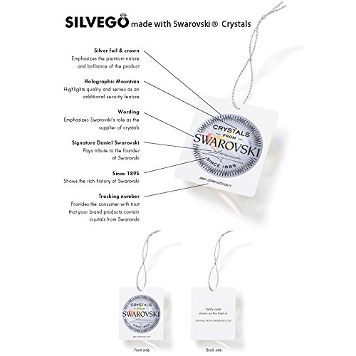 SILVEGO Verlobungsring mit Swarovski® Zirconia 925 Sterling Silber (47 (15.0)) - 6