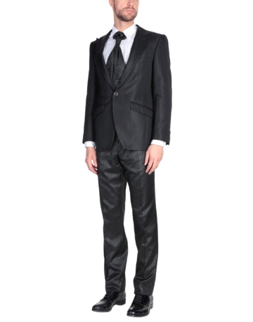 CARLO PIGNATELLI Herren Anzug Farbe Schwarz Größe 4